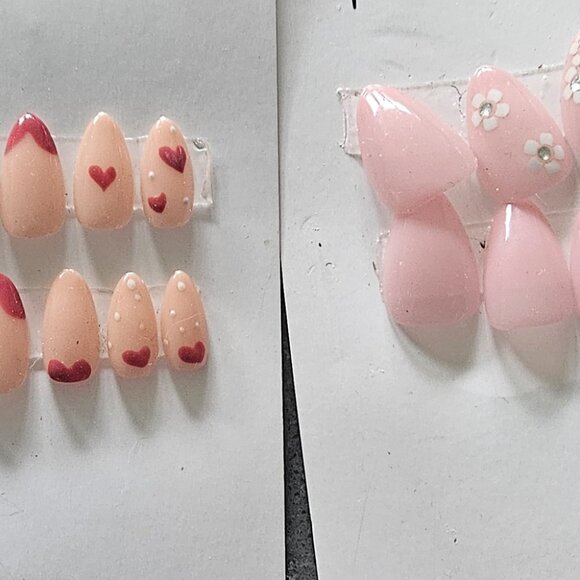 2 Sets Of Pink Gradient Press-On Nails - Picture 2 of 4